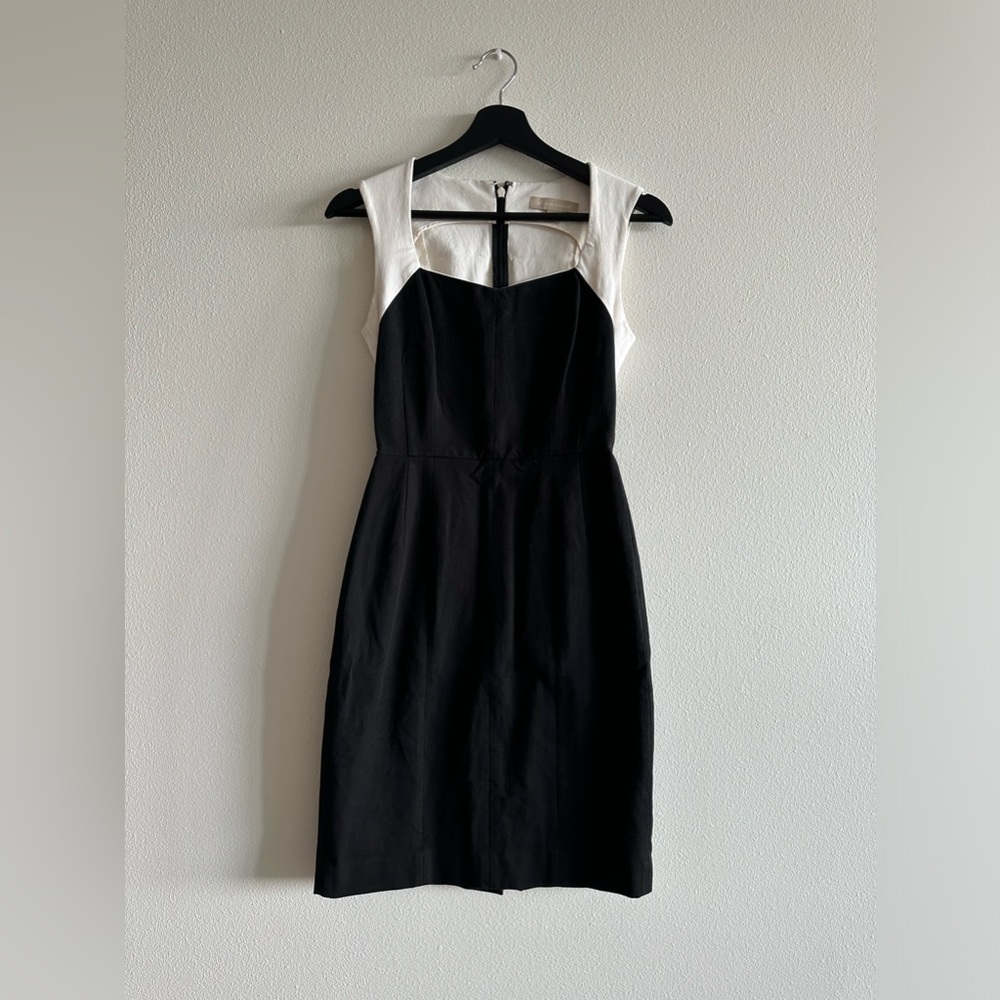 Banana Republic - Cocktail Sleeveless Square Neck Midi Dress in Black 0